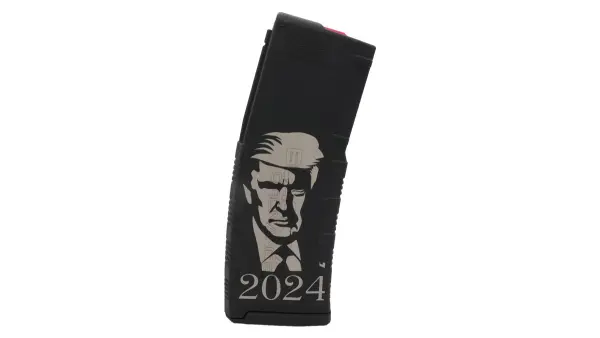 Trump 2024 Laser Engraved Magazine from Black Rain Ordnance